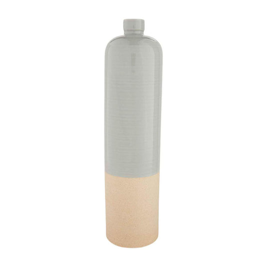 Gray Stoneware Bottle Vase