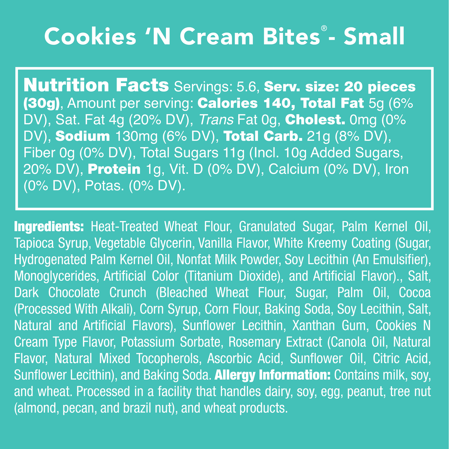 Cookies & Cream Bites