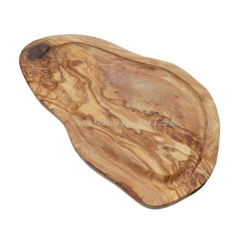 Olive Wood Carving Board with Groove No Handle