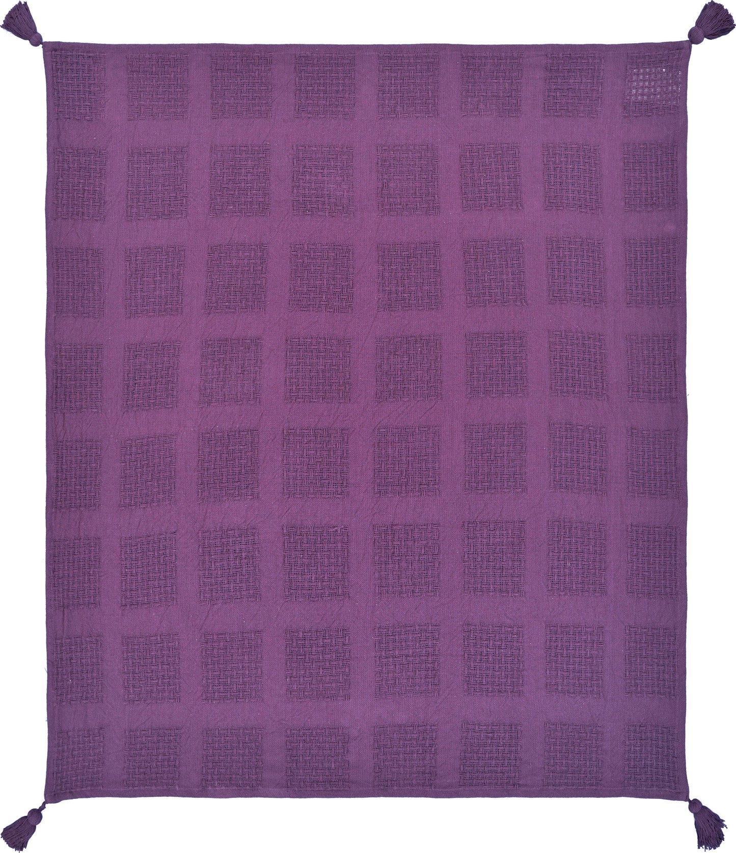 Purple Winter Bloom Throw Blanket