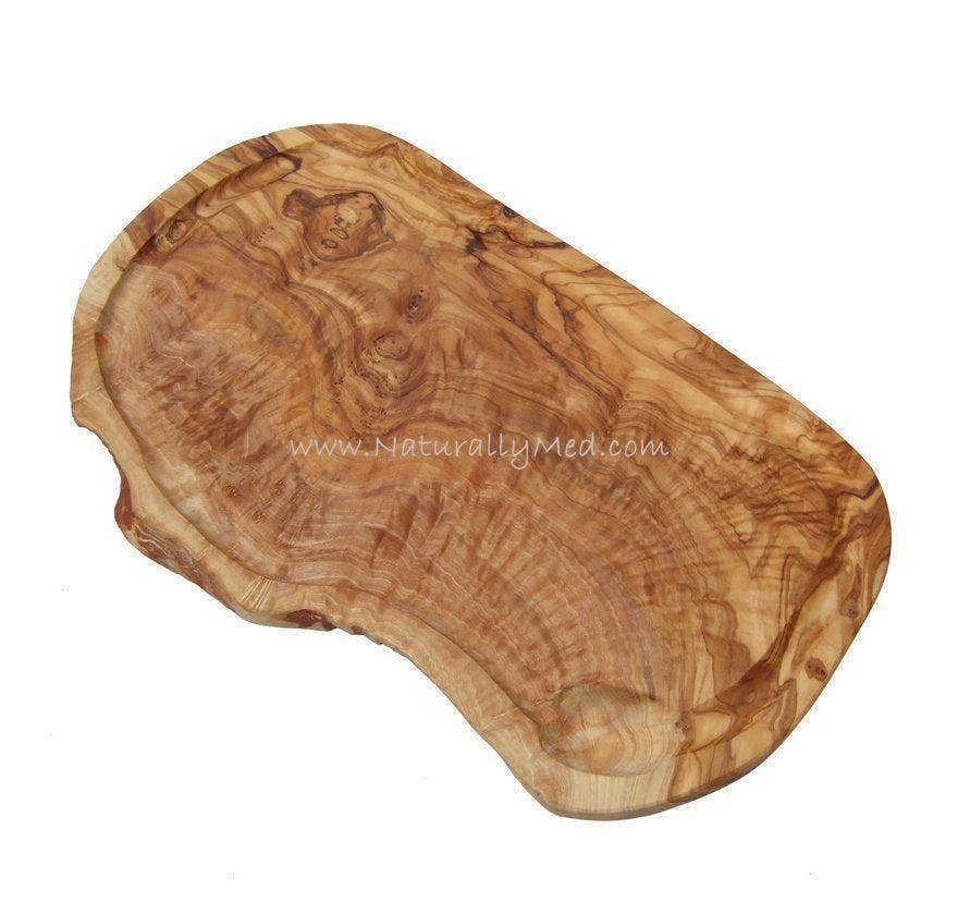 Olive Wood Carving Board with Groove No Handle
