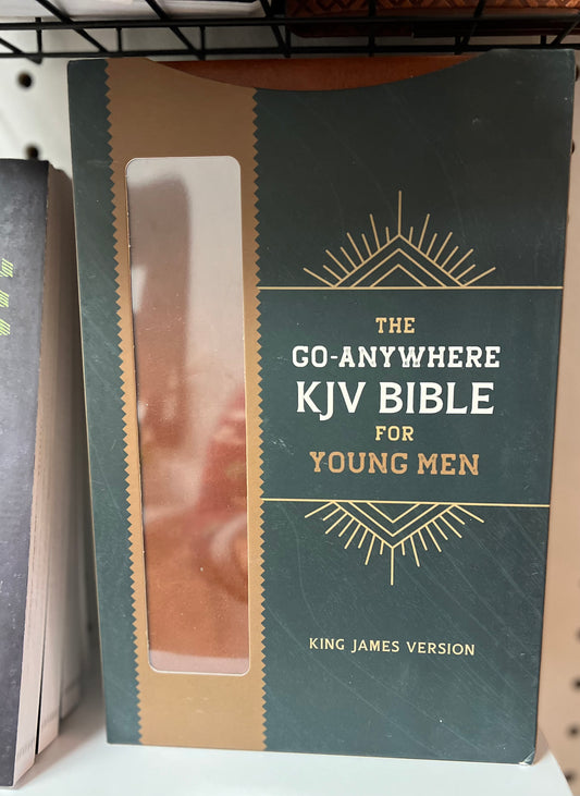 The Go-Anywhere KJV Bible for Young Men [Woodgrain Chestnut