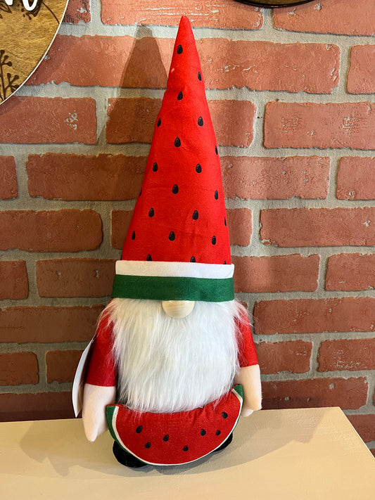 Willow & Riley Freestanding Summer Watermelon-Theme Gnome